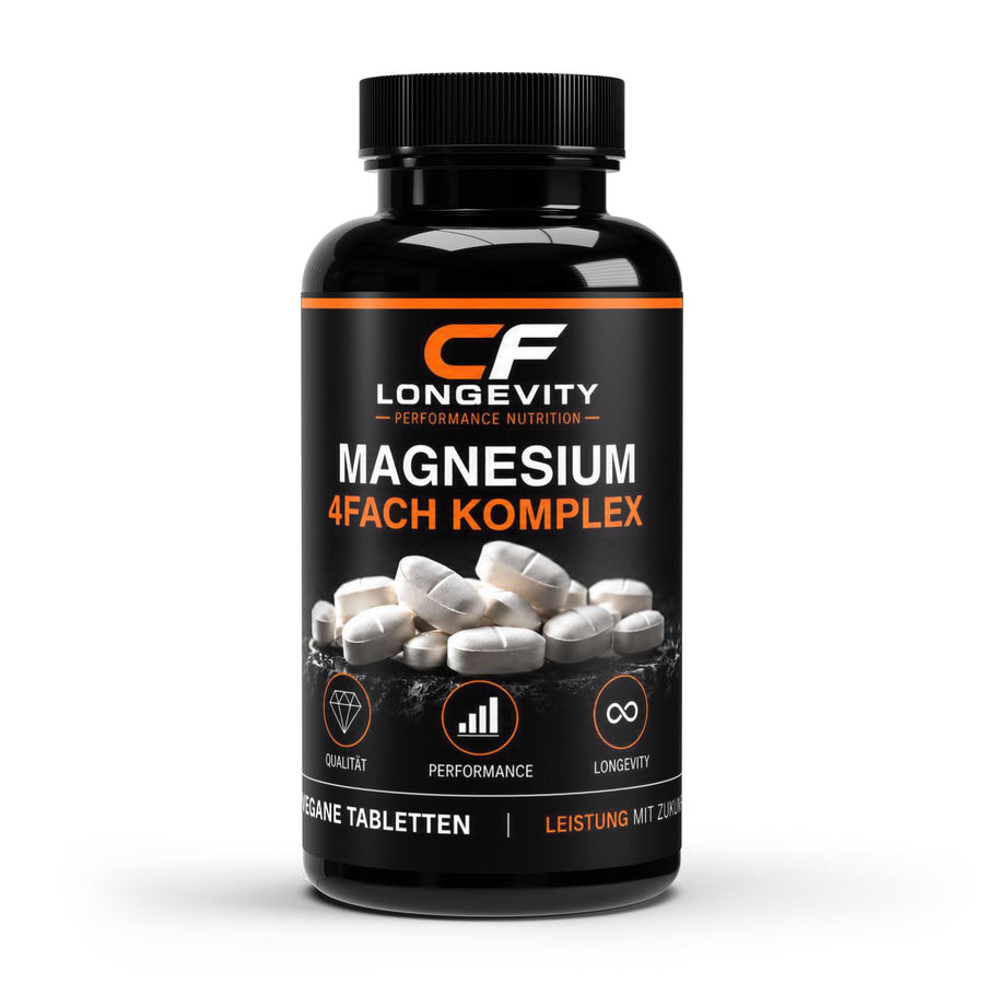 Magnesium 4fach Komplex - 60 vegane Tabletten